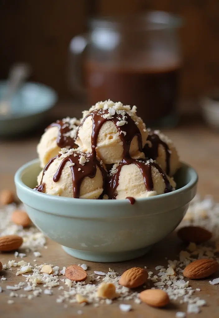 27 Dash My Pint Ice Cream Maker Recipes Keto and Delicious - 25. Almond Joy Ice Cream