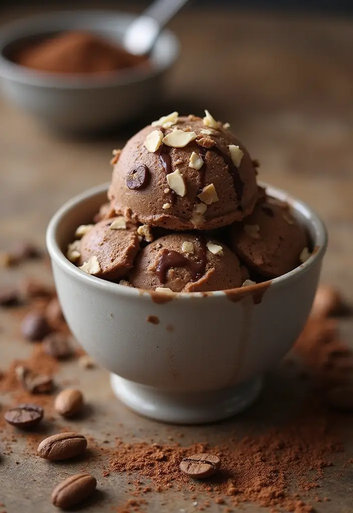 27 Dash My Pint Ice Cream Maker Recipes Keto and Delicious - 5. Mocha Almond Fudge