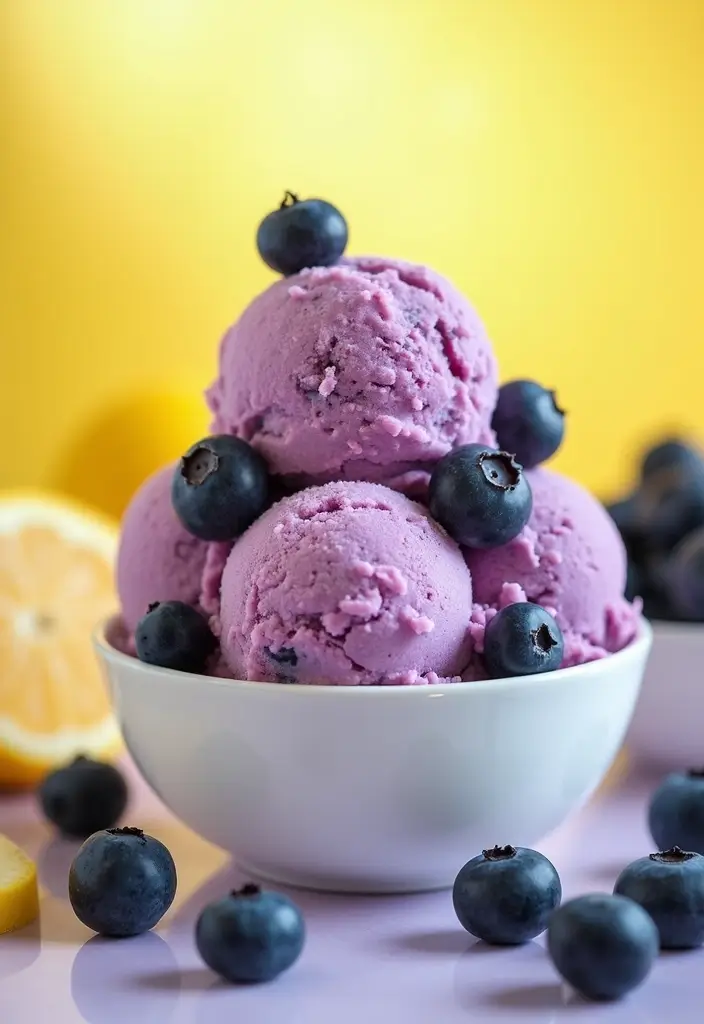 27 Dash My Pint Ice Cream Maker Recipes Keto and Delicious - 6. Lemon Blueberry Cheesecake Ice Cream