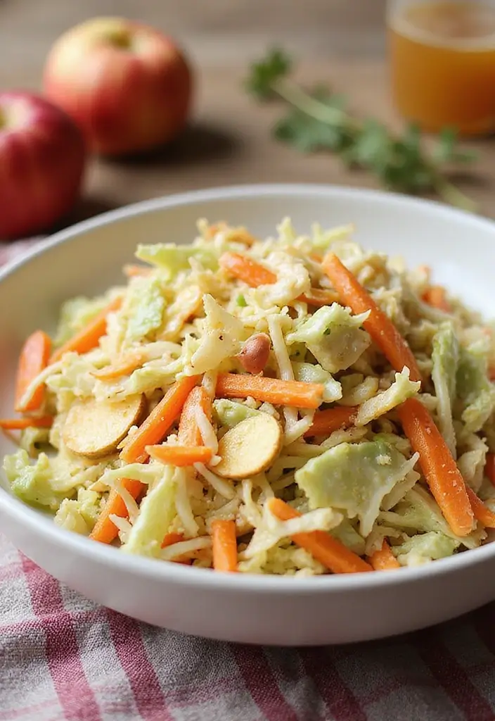 27 Keto 4th of July Recipes Festive and Delicious - 2. Keto Coleslaw with Apple Cider Vinaigrette