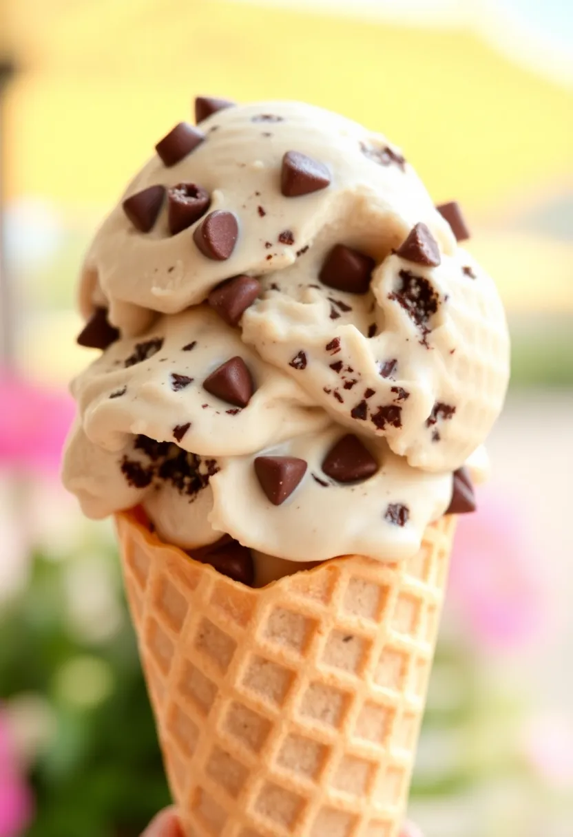 27 Keto 4th of July Recipes Festive and Delicious - 25. Keto Chocolate Chip Ice Cream