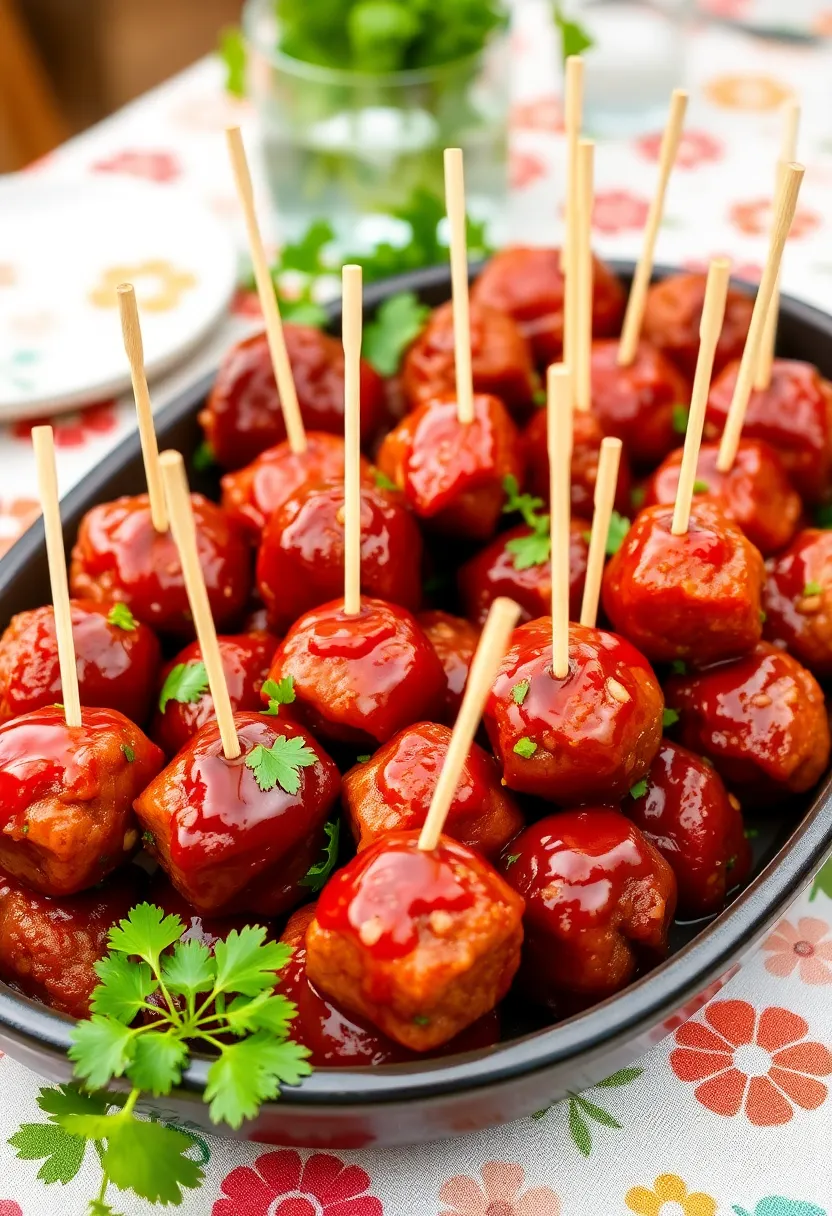 27 Keto 4th of July Recipes Festive and Delicious - 26. Keto Sweet & Spicy Meatballs
