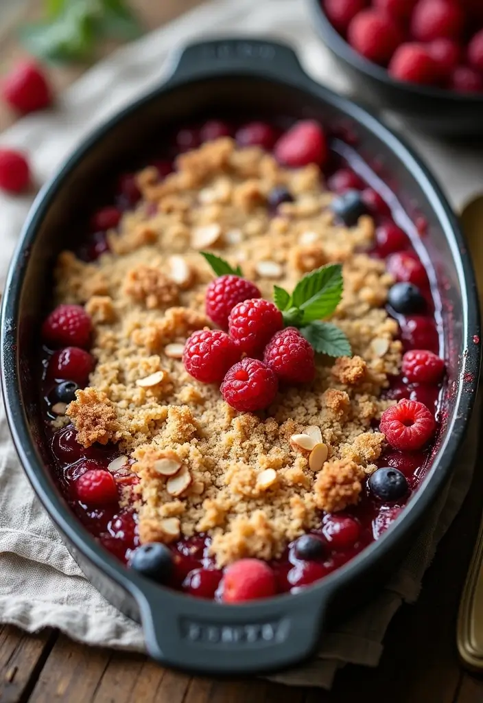27 Keto Almond Flour Recipes You’ll Keep Making 26 27 Keto Almond Flour Recipes You’ll Keep Making - 26. Almond Flour Berry Crumble