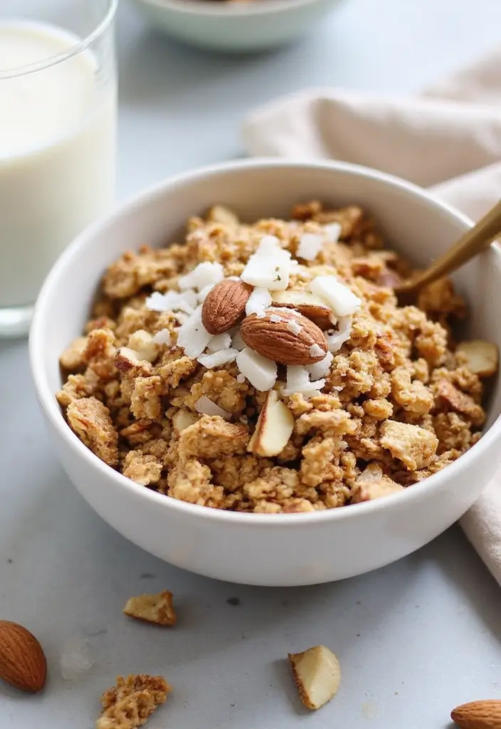 27 Keto Almond Flour Recipes You’ll Keep Making 7 27 Keto Almond Flour Recipes You’ll Keep Making - 7. Keto Almond Flour Granola