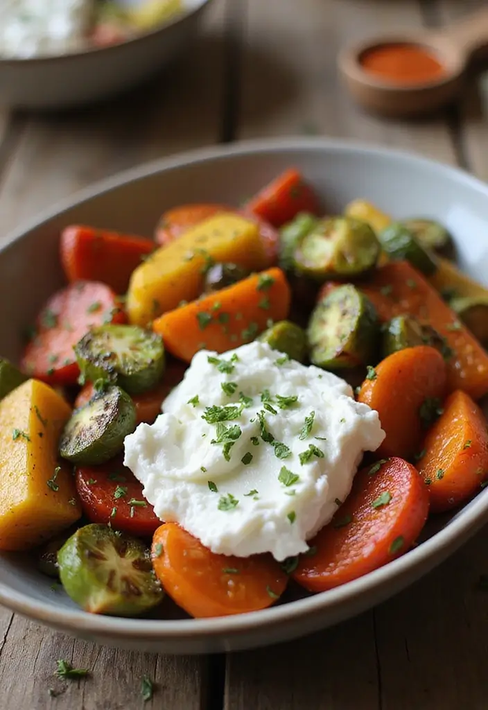 27 Keto Cottage Cheese Recipes Breakfast Approved - 19. Cottage Cheese and Roasted Veggies