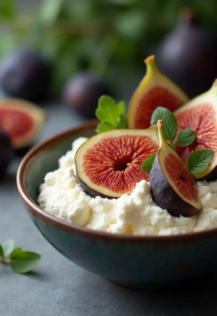 27 Keto Cottage Cheese Recipes Breakfast Approved - 23. Cottage Cheese and Figs