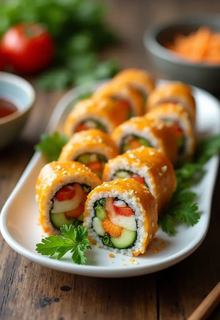 27 Keto Cottage Cheese Recipes Breakfast Approved - 27. Cottage Cheese Sushi Rolls