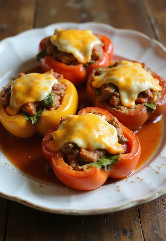 27 Keto Kid-Friendly Recipes the Whole Family Will Eat - 10. Veggie-Stuffed Bell Peppers
