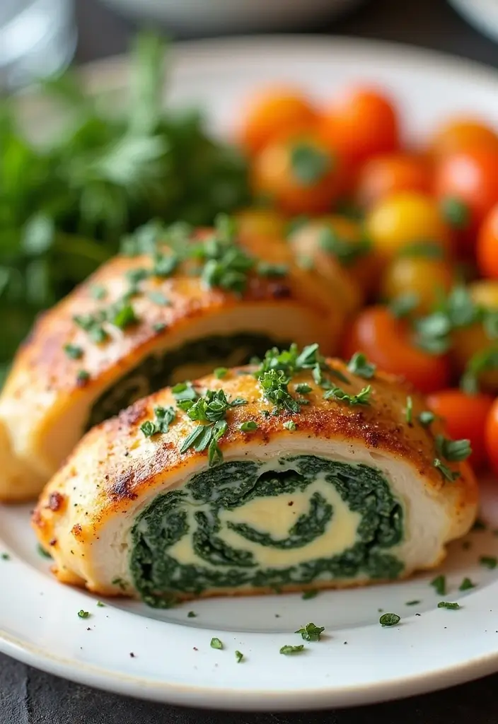 27 Keto Kid-Friendly Recipes the Whole Family Will Eat - 14. Spinach and Cheese Stuffed Chicken