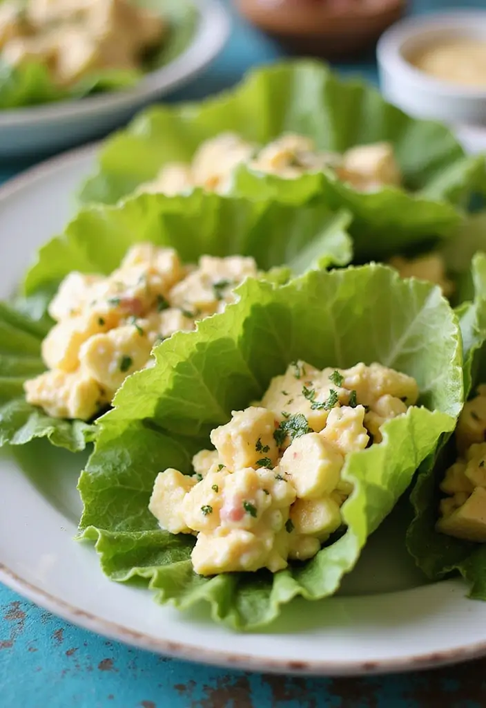 27 Keto Kid-Friendly Recipes the Whole Family Will Eat - 23. Egg Salad Lettuce Wraps