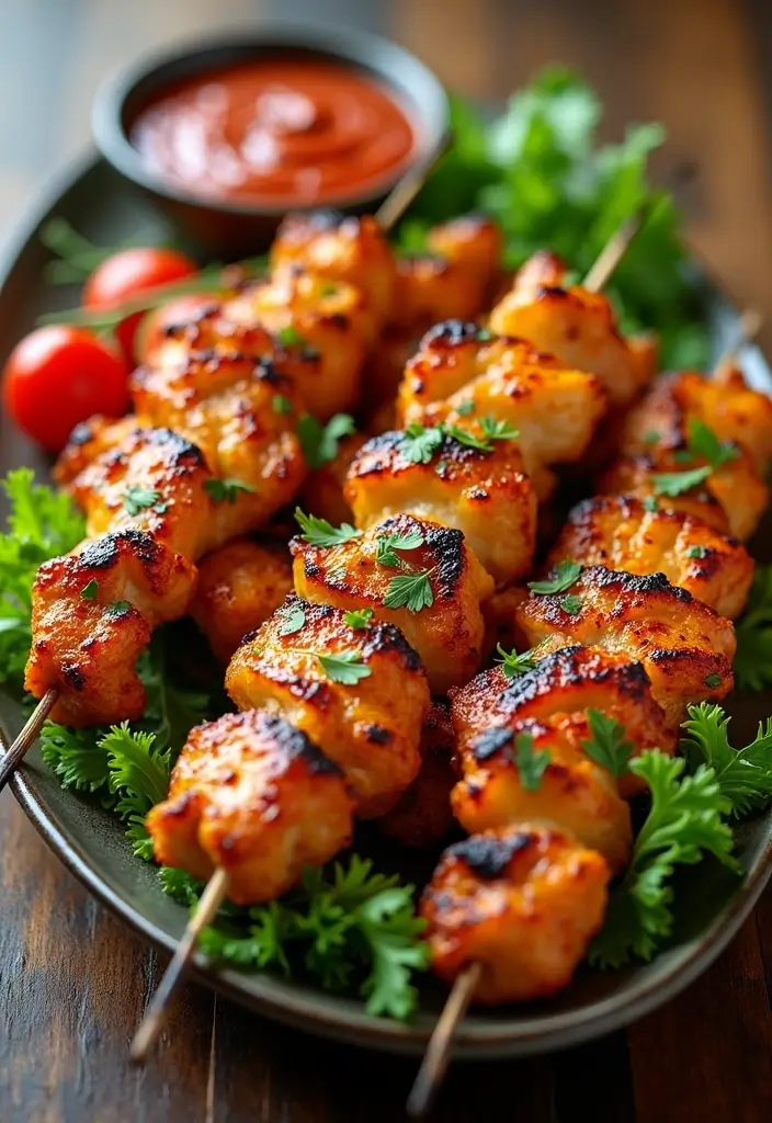 27 Keto Kid-Friendly Recipes the Whole Family Will Eat - 24. Grilled Chicken Skewers