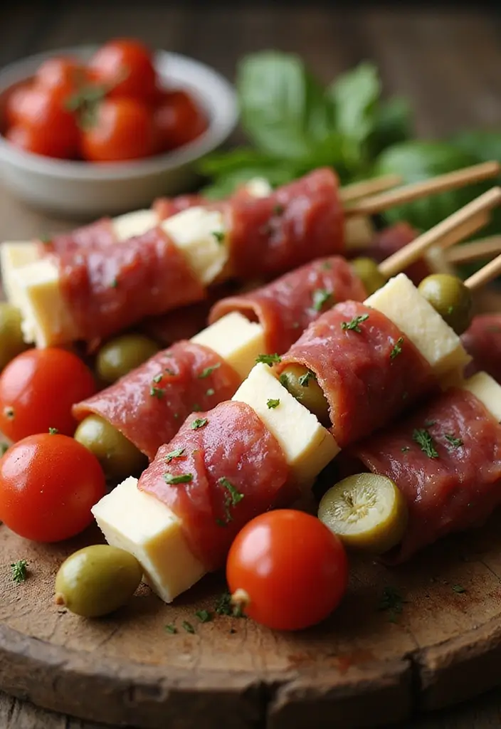 28 Keto Brunch Recipes for a Crowd Everyone Will Enjoy 26 28 Keto Brunch Recipes for a Crowd Everyone Will Enjoy - 26. Italian Antipasto Skewers