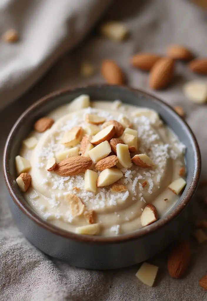 28 Keto Sugar Free Pudding Recipes: Guilt-Free and Sweet 14 28 Keto Sugar Free Pudding Recipes: Guilt-Free and Sweet - 14. Almond Joy Pudding