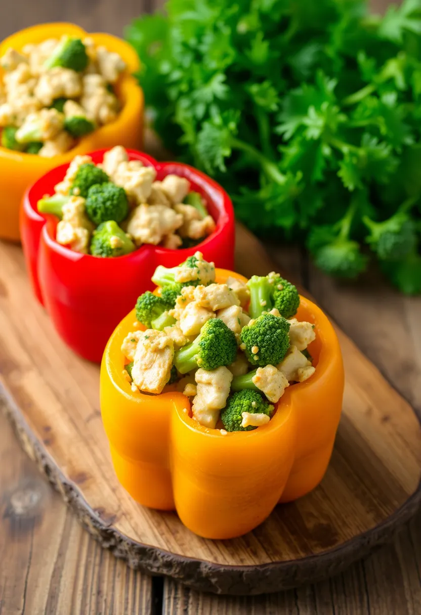 29 Keto Chicken and Broccoli Recipes Healthy and Easy 15 29 Keto Chicken and Broccoli Recipes Healthy and Easy - 15. Chicken and Broccoli Stuffed Peppers