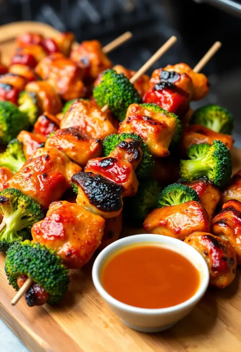 29 Keto Chicken and Broccoli Recipes Healthy and Easy 16 29 Keto Chicken and Broccoli Recipes Healthy and Easy - 16. BBQ Chicken and Broccoli Skewers