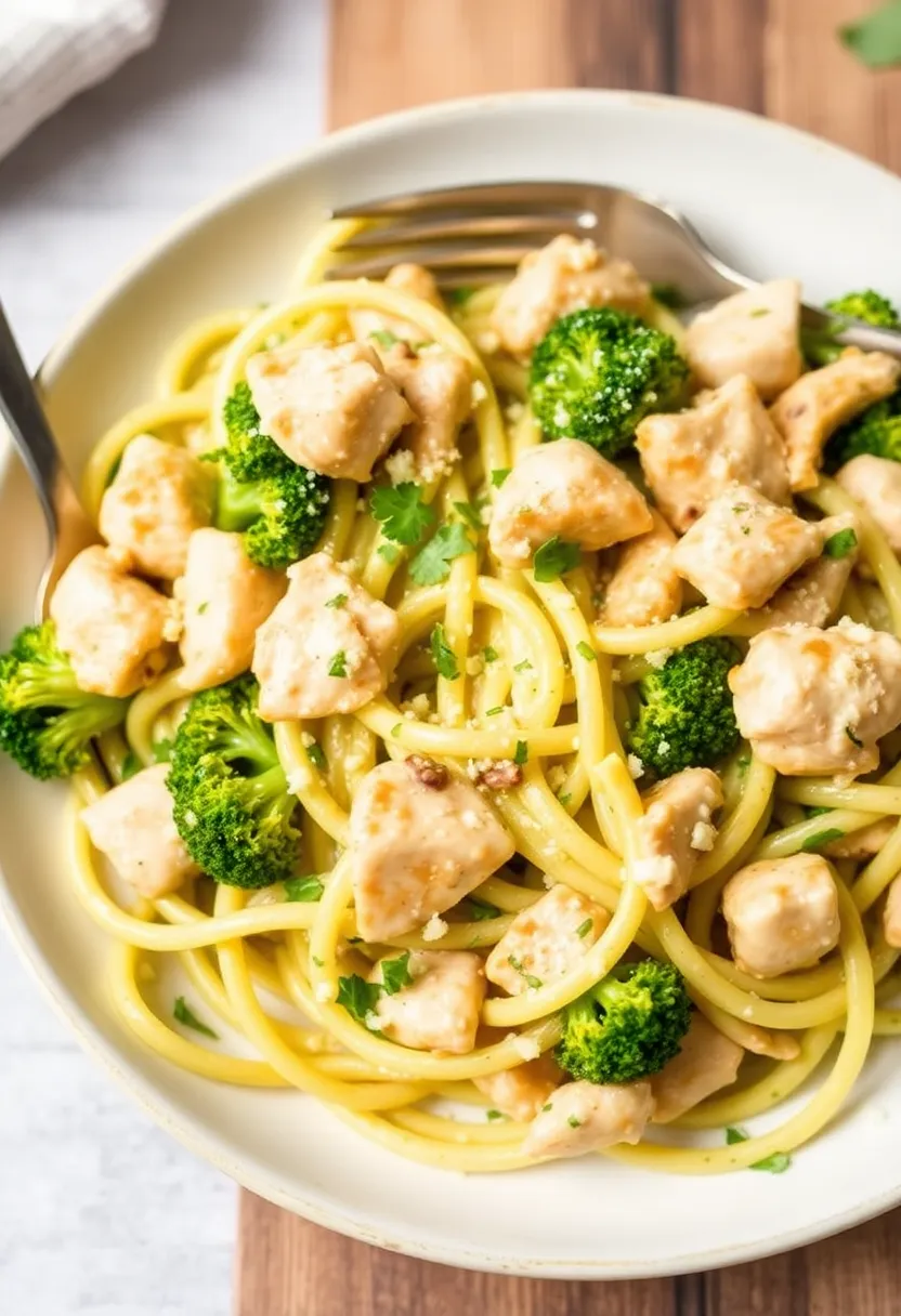 29 Keto Chicken and Broccoli Recipes Healthy and Easy 23 29 Keto Chicken and Broccoli Recipes Healthy and Easy - 23. Creamy Chicken Broccoli Pasta (Zoodles)