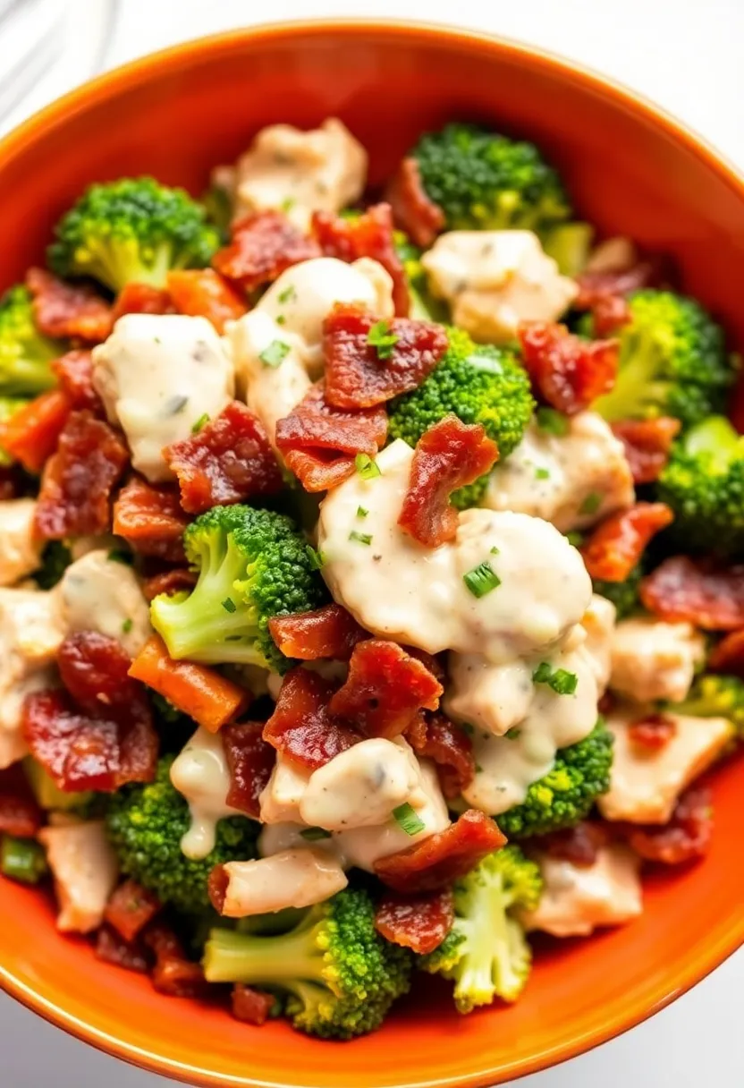 29 Keto Chicken and Broccoli Recipes Healthy and Easy 28 29 Keto Chicken and Broccoli Recipes Healthy and Easy - 28. Chicken Broccoli Salad with Bacon