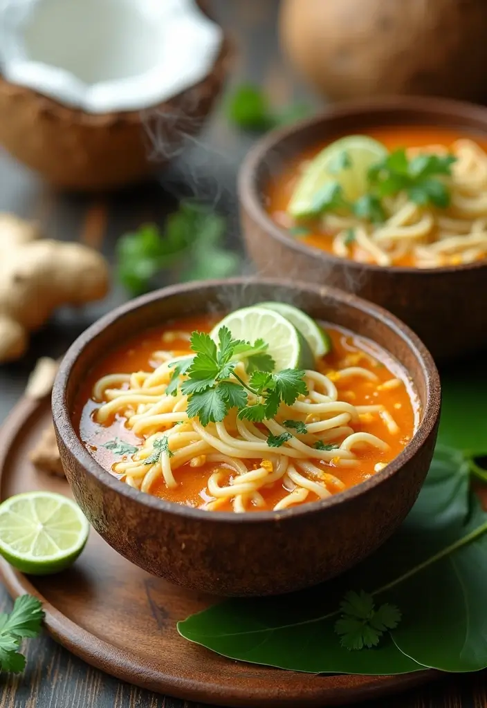 29 Keto Crockpot Soup Recipes Cozy and Comforting 13 29 Keto Crockpot Soup Recipes Cozy and Comforting - 13. Thai Coconut Noodle Soup