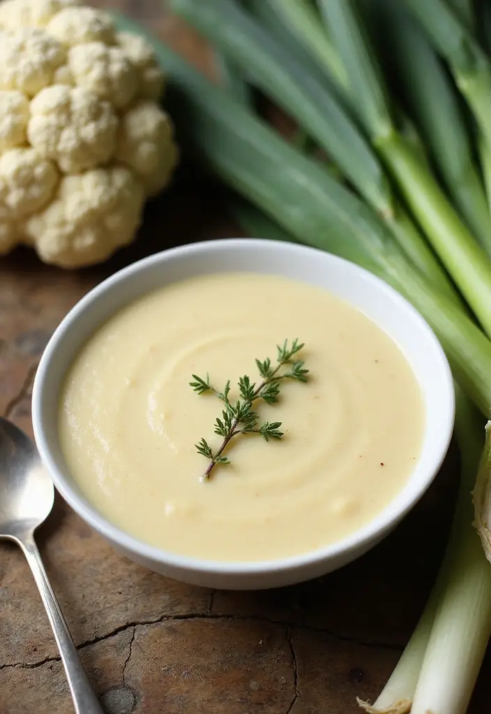 29 Keto Crockpot Soup Recipes Cozy and Comforting 3 29 Keto Crockpot Soup Recipes Cozy and Comforting - 3. Cauliflower and Leek Soup