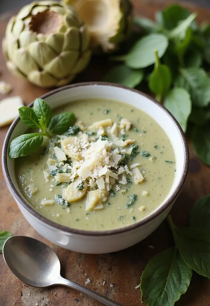 29 Keto Crockpot Soup Recipes Cozy and Comforting 4 29 Keto Crockpot Soup Recipes Cozy and Comforting - 4. Creamy Spinach Artichoke Soup