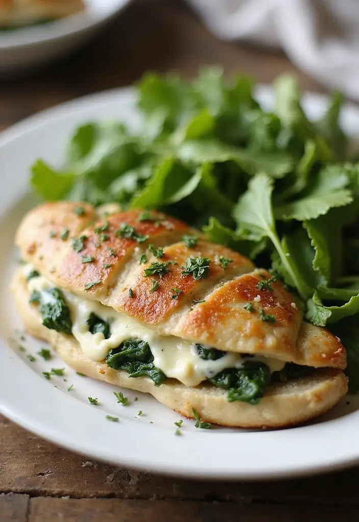 29 Keto Low Carb Recipes to Keep You on Track 6 29 Keto Low Carb Recipes to Keep You on Track - 6. Spinach and Cheese Stuffed Chicken