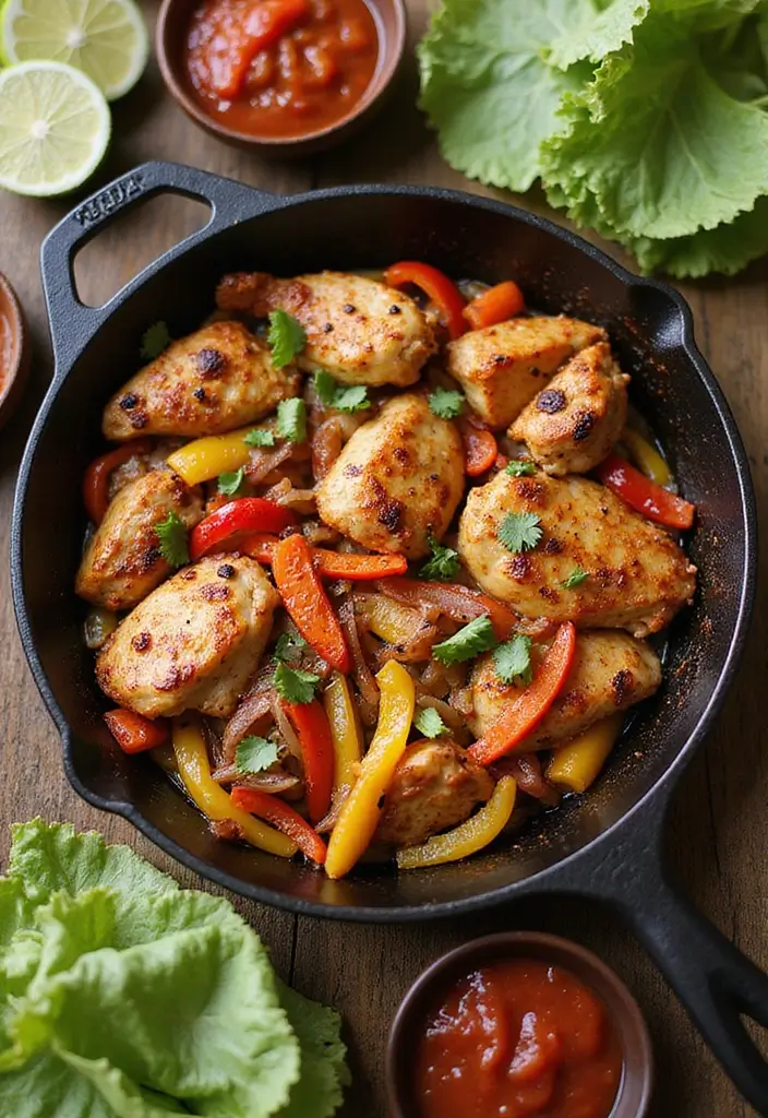 30 Cheap Keto Dinner Recipes That Save Money - 12. Chicken Fajita Skillet