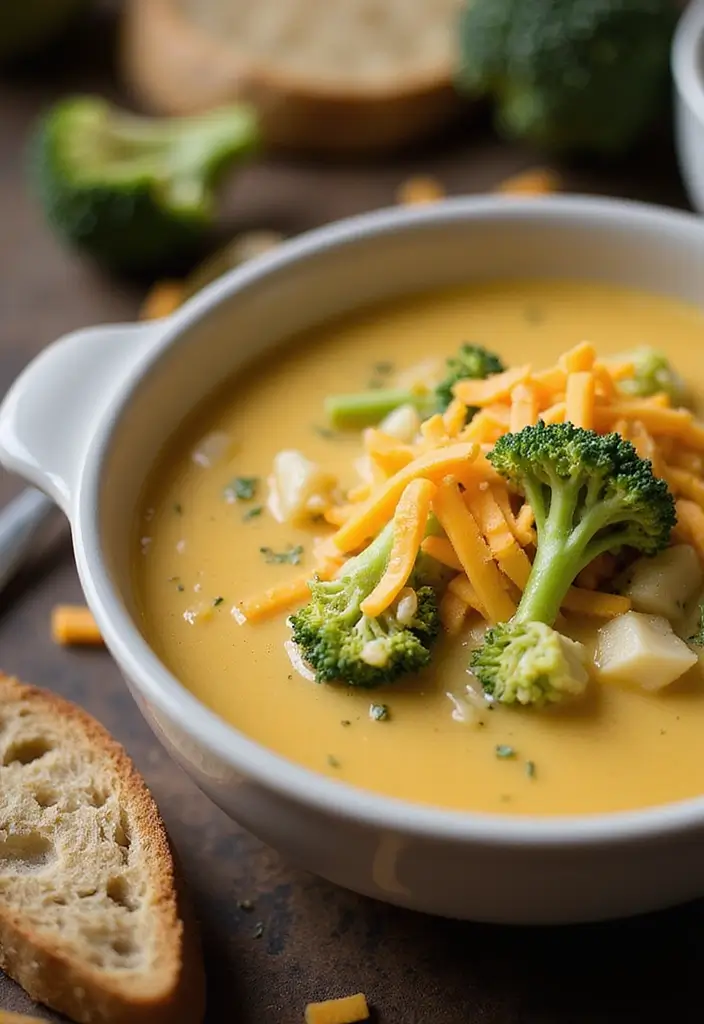 30 Cheap Keto Dinner Recipes That Save Money - 14. Broccoli Cheddar Soup