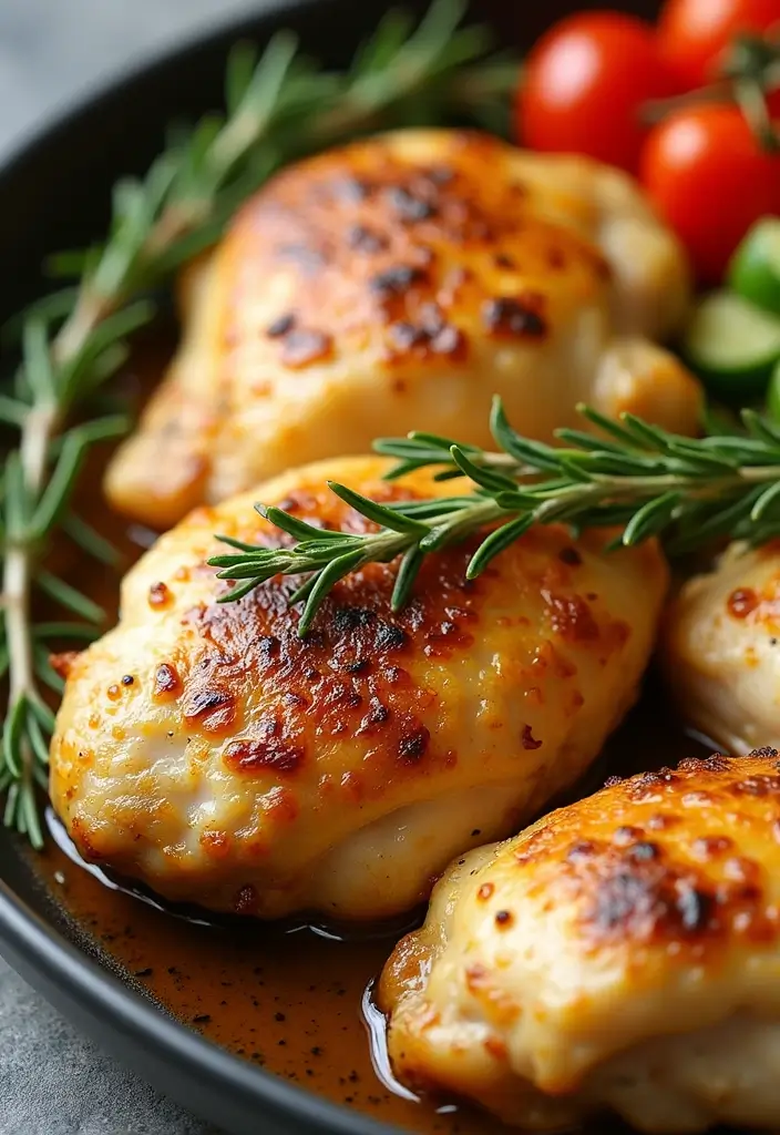 30 Cheap Keto Dinner Recipes That Save Money - 20. Garlic Butter Chicken Thighs