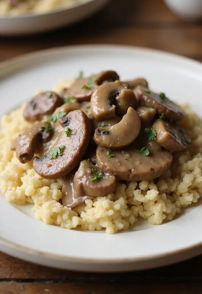 30 Cheap Keto Dinner Recipes That Save Money - 21. Beef Stroganoff