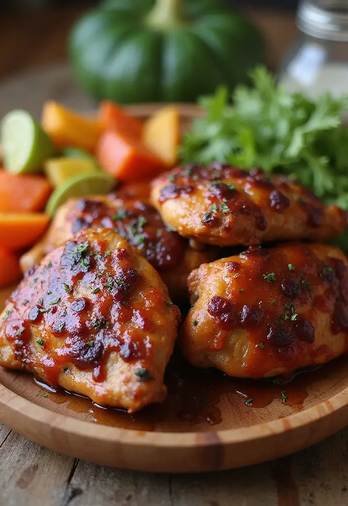 30 Cheap Keto Dinner Recipes That Save Money - 23. Barbecue Chicken Thighs