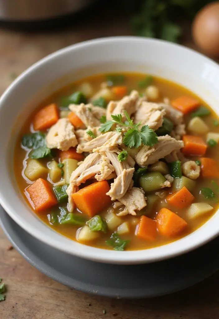 30 Cheap Keto Dinner Recipes That Save Money - 25. Keto Chicken Vegetable Soup