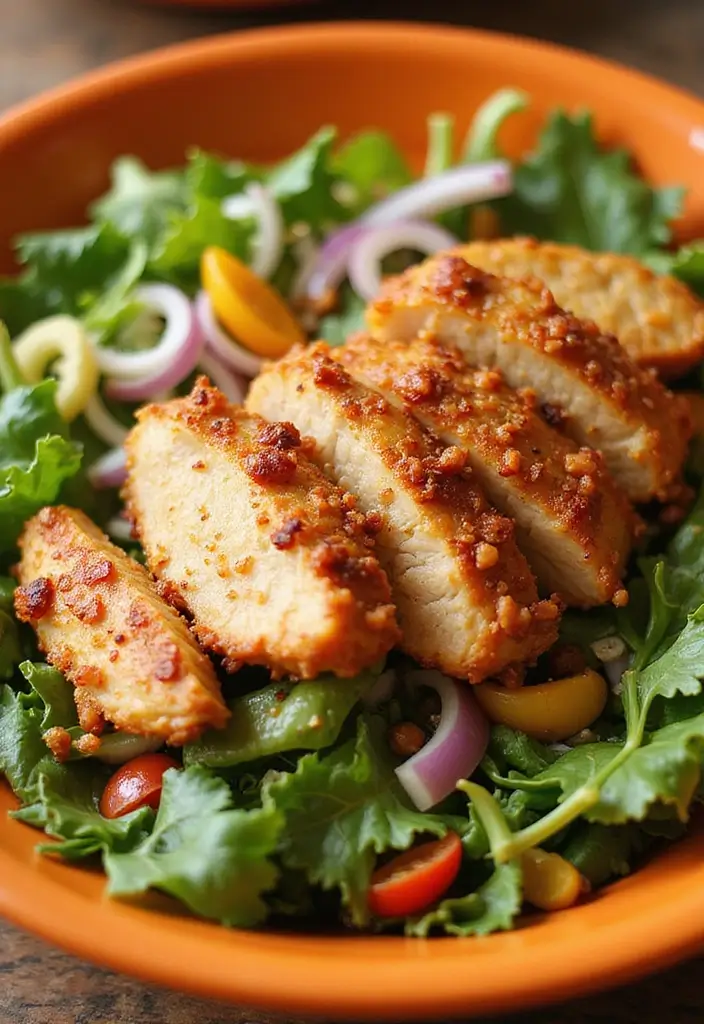 30 Cheap Keto Dinner Recipes That Save Money - 29. Crispy Chicken Salad