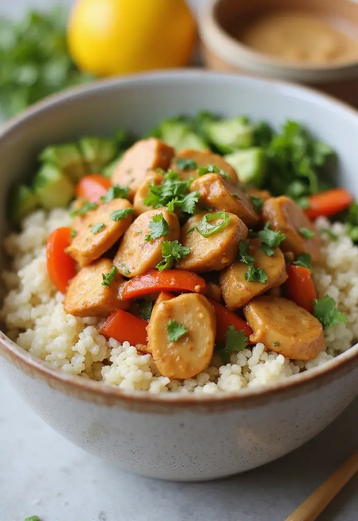 30 Cheap Keto Dinner Recipes That Save Money - 30. Thai Peanut Chicken