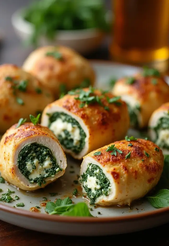 30 Cheap Keto Dinner Recipes That Save Money - 8. Spinach and Feta Stuffed Chicken