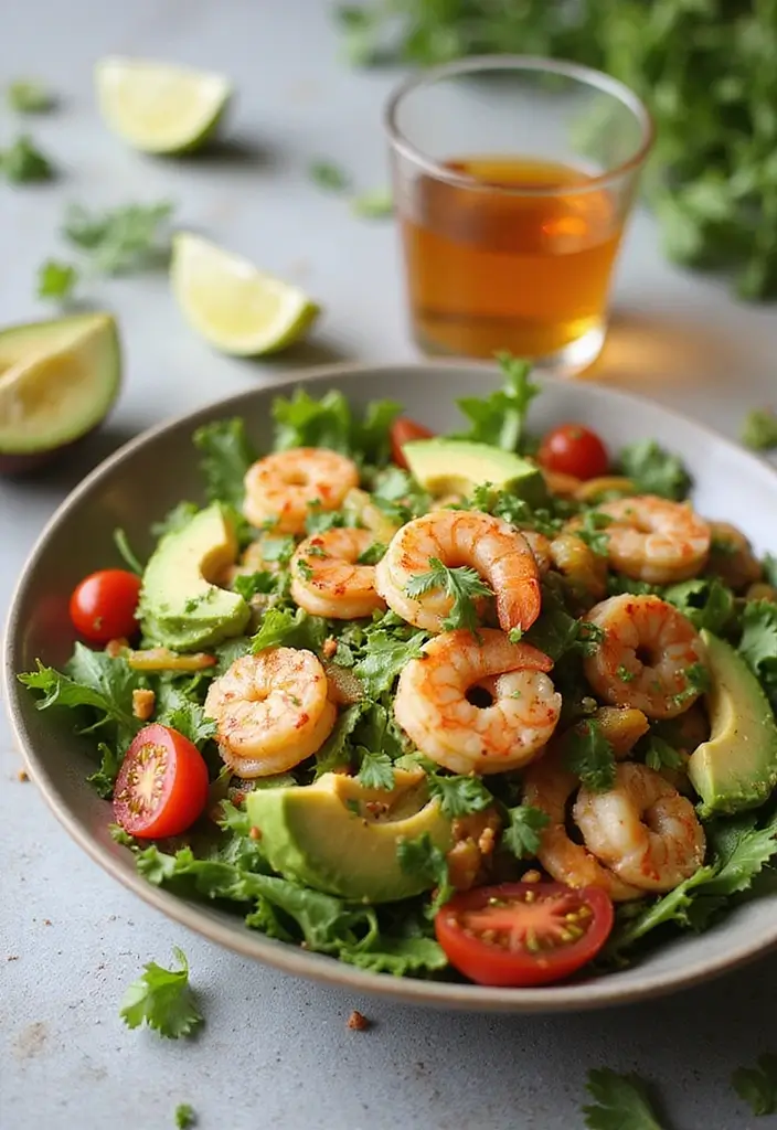30 Cheap Keto Dinner Recipes That Save Money - 9. Shrimp and Avocado Salad