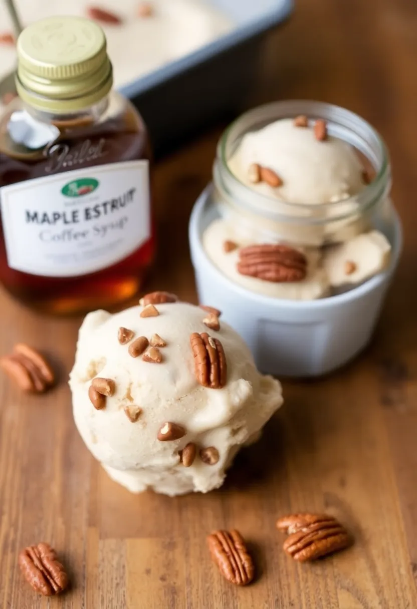30 Creamy and Rich Keto Coffee Ice Cream Recipes with Unique Flavor Additions 12 30 Creamy and Rich Keto Coffee Ice Cream Recipes with Unique Flavor Additions - 12. Maple Pecan Coffee Ice Cream
