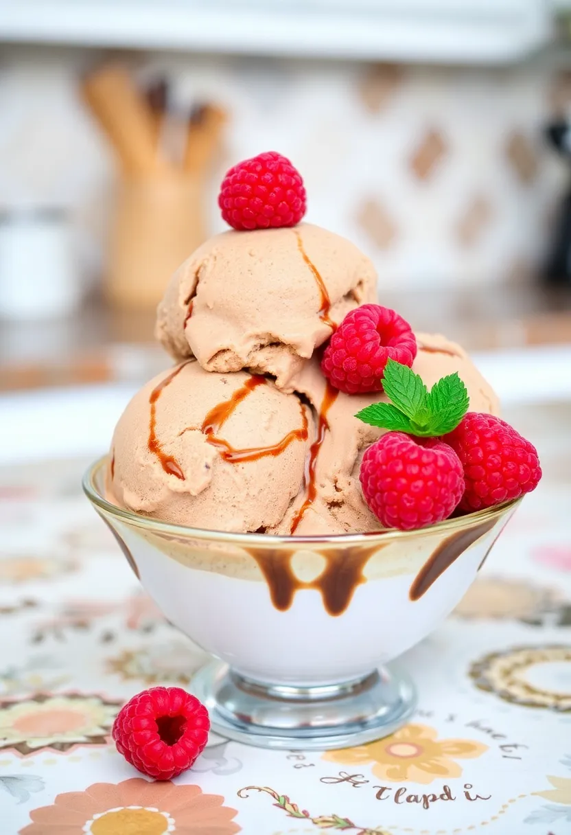 30 Creamy and Rich Keto Coffee Ice Cream Recipes with Unique Flavor Additions 13 30 Creamy and Rich Keto Coffee Ice Cream Recipes with Unique Flavor Additions - 13. Raspberry Mocha Coffee Ice Cream