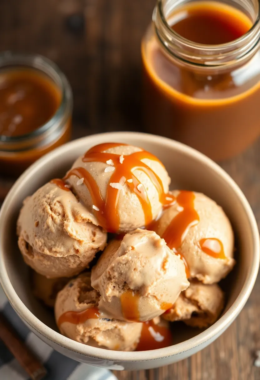 30 Creamy and Rich Keto Coffee Ice Cream Recipes with Unique Flavor Additions 15 30 Creamy and Rich Keto Coffee Ice Cream Recipes with Unique Flavor Additions - 15. Salted Caramel Coffee Ice Cream