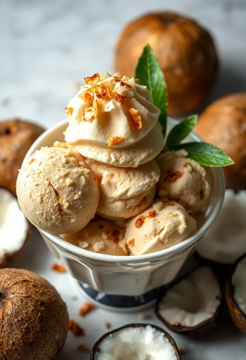 30 Creamy and Rich Keto Coffee Ice Cream Recipes with Unique Flavor Additions 26 30 Creamy and Rich Keto Coffee Ice Cream Recipes with Unique Flavor Additions - 26. Tropical Coconut Coffee Ice Cream