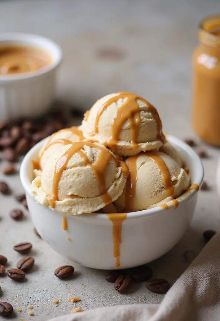 30 Creamy and Rich Keto Coffee Ice Cream Recipes with Unique Flavor Additions 5 30 Creamy and Rich Keto Coffee Ice Cream Recipes with Unique Flavor Additions - 5. Peanut Butter Coffee Ice Cream