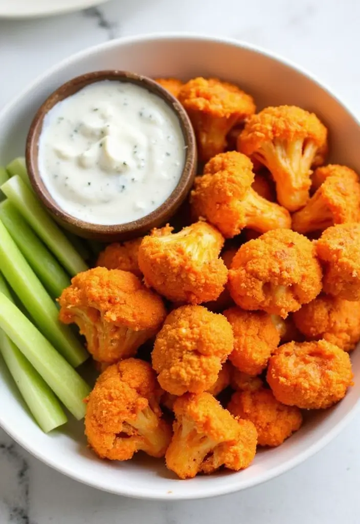 30 Keto Air Fryer Recipes Crispy and Easy 2 30 Keto Air Fryer Recipes Crispy and Easy - 2. Easy Air Fryer Buffalo Cauliflower Bites