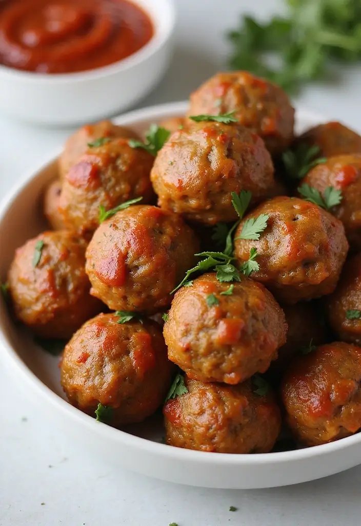 30 Keto Air Fryer Recipes Crispy and Easy 7 30 Keto Air Fryer Recipes Crispy and Easy - 7. Air Fryer Meatballs