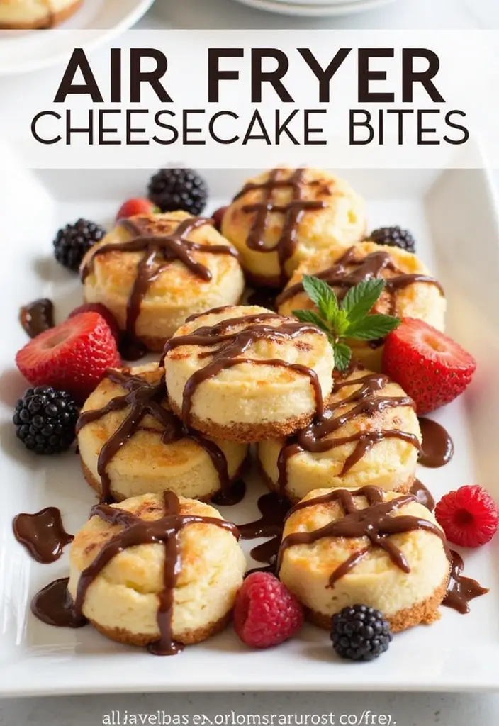 30 Keto Air Fryer Recipes Low Carb Dessert Ideas You’ll Love 4 30 Keto Air Fryer Recipes Low Carb Dessert Ideas You’ll Love - 4. Air Fryer Cheesecake Bites