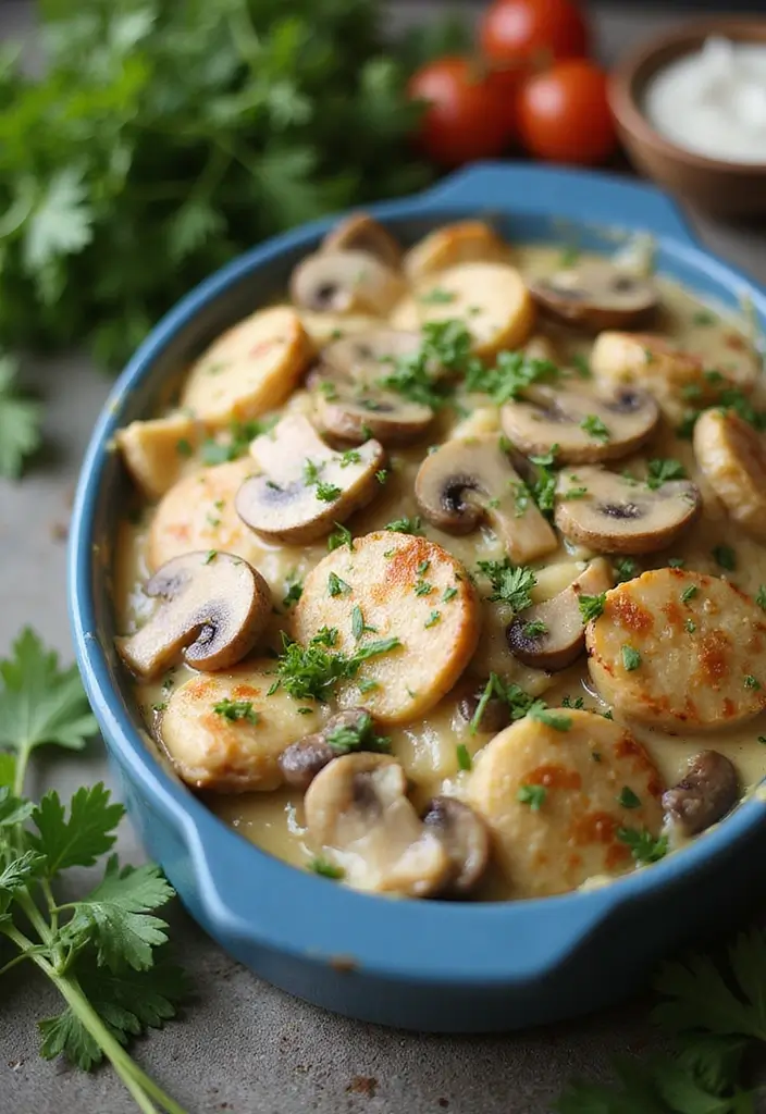 30 Keto Chicken Casserole Recipes Family Approved 2 30 Keto Chicken Casserole Recipes Family Approved - 2. Creamy Mushroom Chicken Casserole