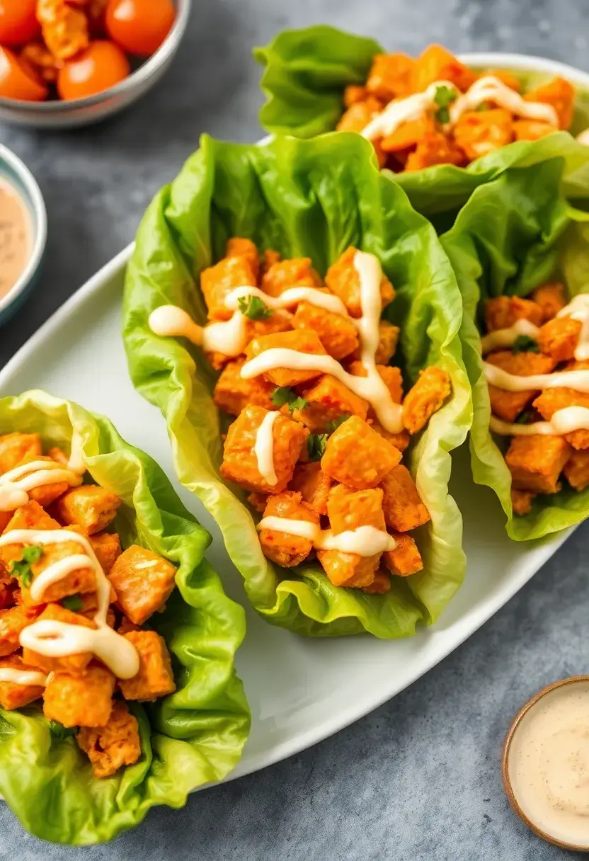 30 Keto Chicken Instant Pot Recipes Quick and Flavorful - 6. Buffalo Chicken Lettuce Wraps