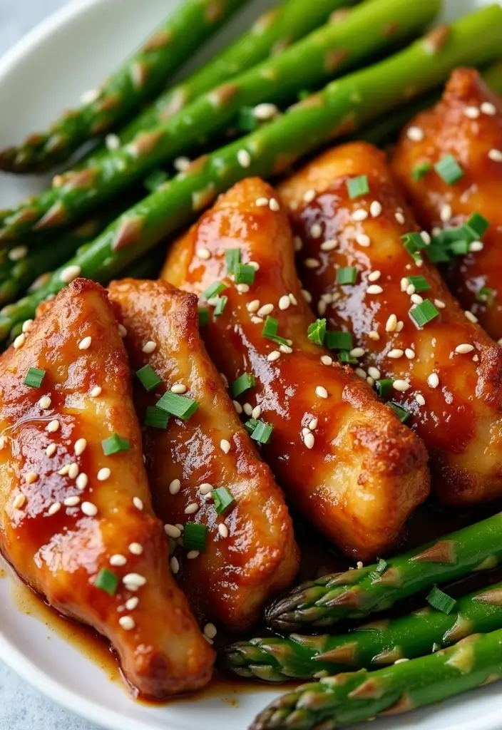 30 Keto Chicken and Asparagus Recipes Light and Healthy - 10. Teriyaki Chicken and Asparagus