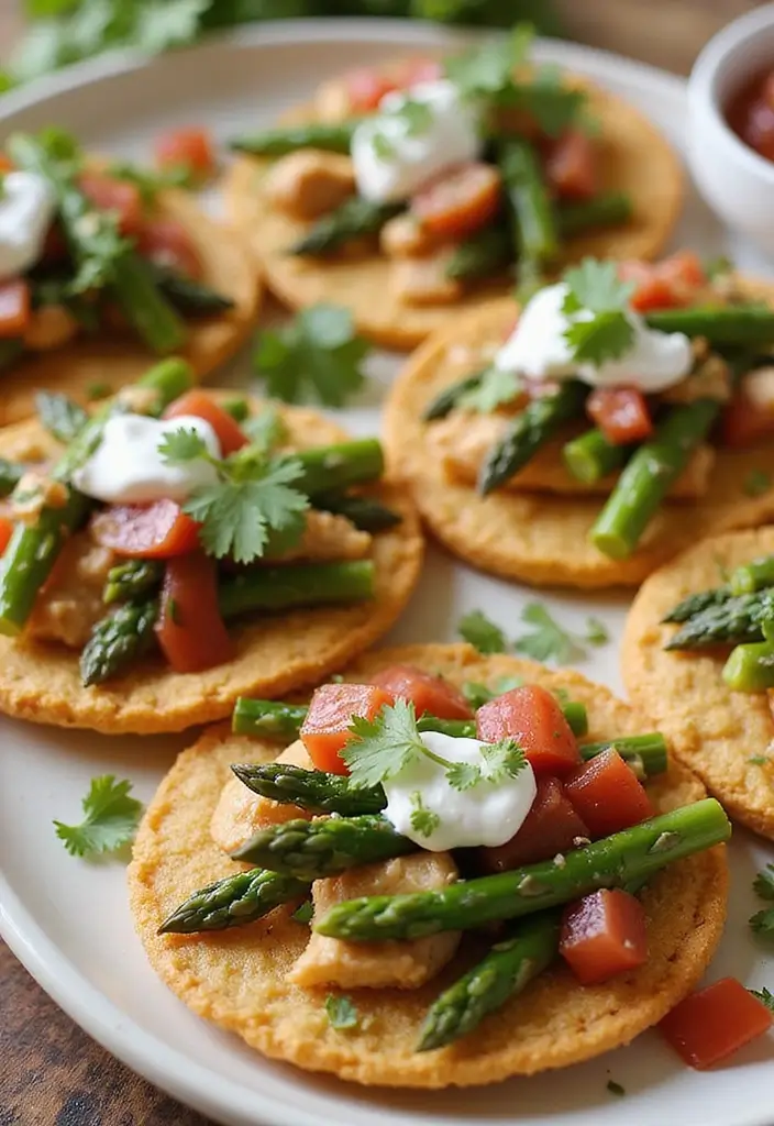 30 Keto Chicken and Asparagus Recipes Light and Healthy - 29. Chicken and Asparagus Tostadas