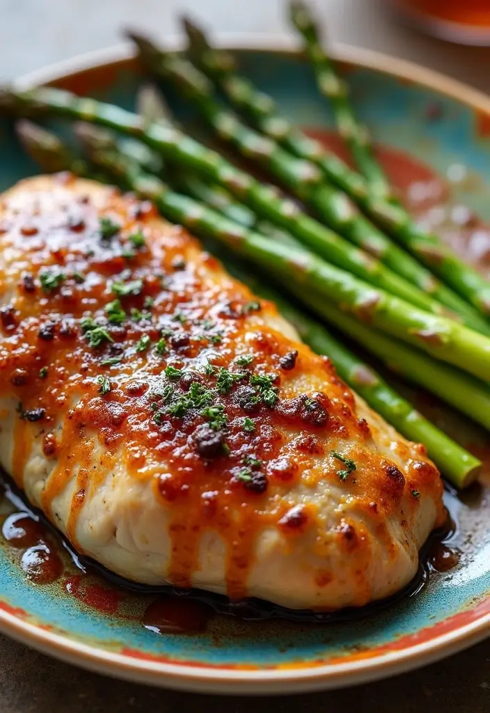 30 Keto Chicken and Asparagus Recipes Light and Healthy - 6. Balsamic Chicken with Asparagus