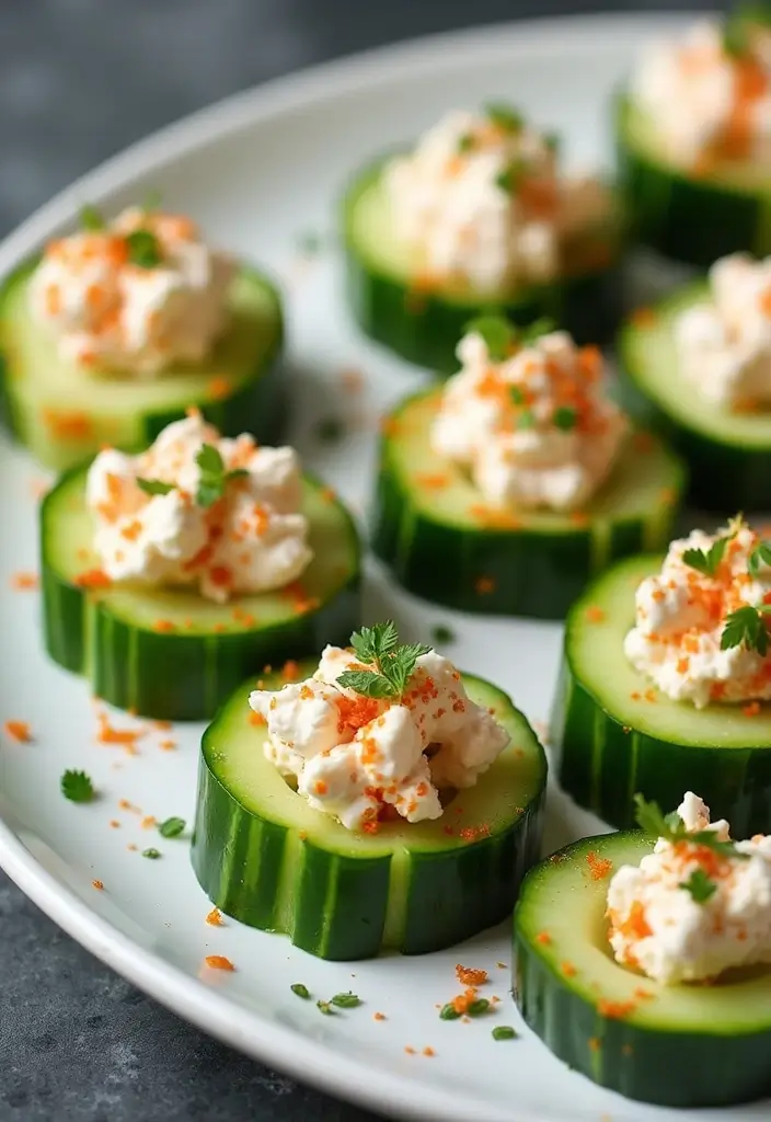 30 Keto Cottage Cheese Recipes You Need to Try 26 30 Keto Cottage Cheese Recipes You Need to Try - 26. Spicy Cottage Cheese and Cucumber Bites