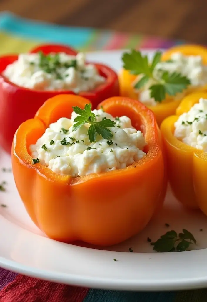 30 Keto Cottage Cheese Recipes You Need to Try 8 30 Keto Cottage Cheese Recipes You Need to Try - 8. Cottage Cheese Stuffed Bell Peppers